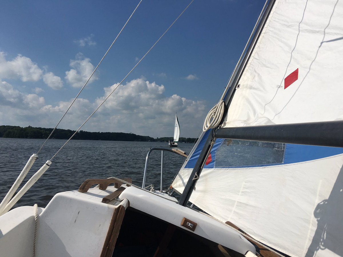 <a href="/Laf_Sailing/">Lafayette Sail Club</a> we're racing...whether they know it or not! #WednesdayNavy