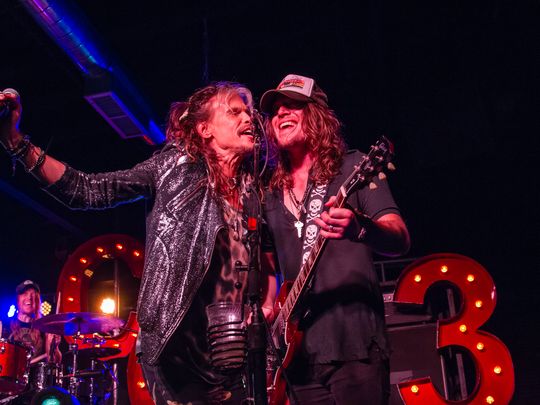 Tennessean's tweet photo. Steven Tyler is @TheRyman tonight, performing in the city he says 'fits him like an old shoe' https://t.co/BUNqHdLHyB