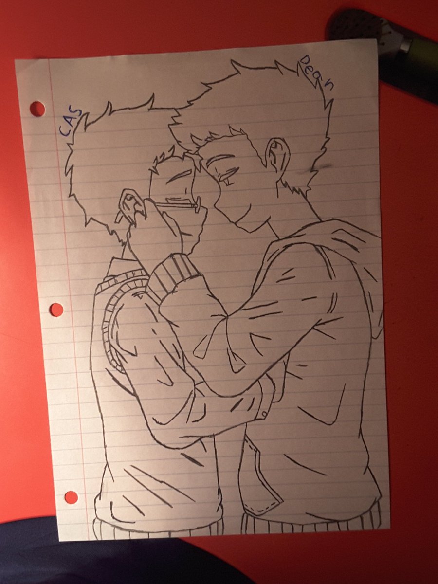 I attempted to draw some Castiel and Dean art
Lemme know if I did a good job
