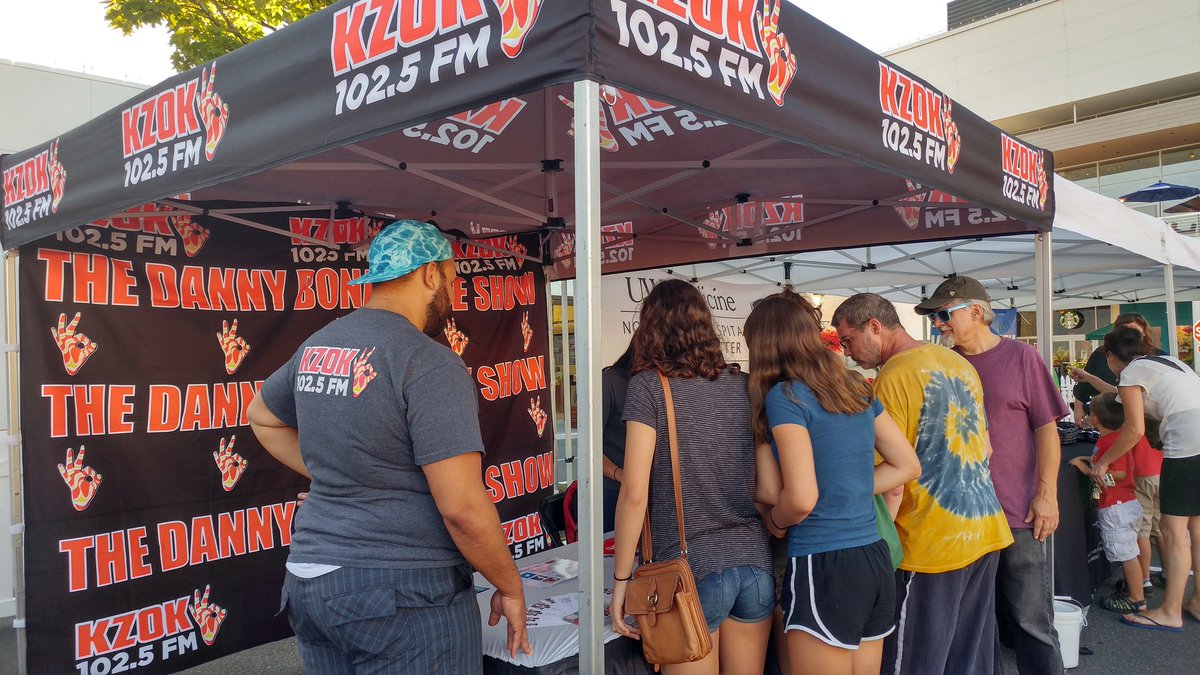 UVillage's tweet photo. Thank you to our sponsor @1025KZOK! Stop by their booth and say hi! #SoundsofSummer16 https://t.co/BzSdf3xxS2
