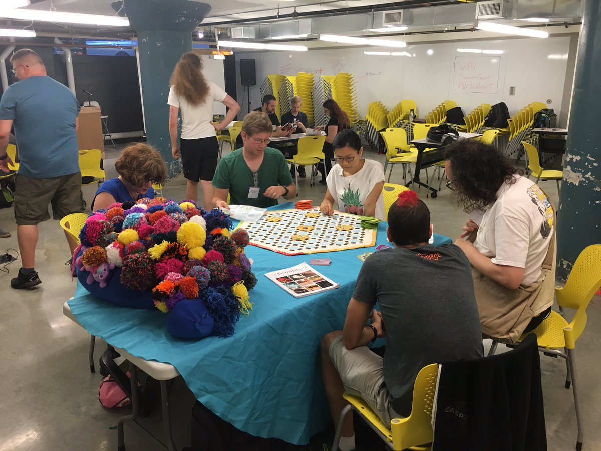 ebeegame's tweet photo. We're up and running at @bos_js ! Come on down and bee with us! https://t.co/AtfsJxbJq9