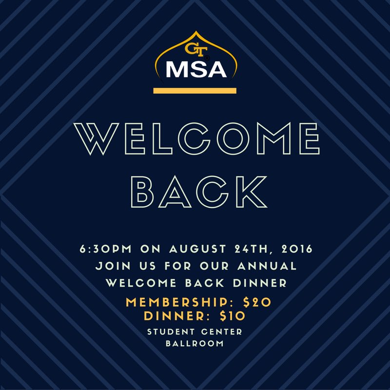 GaTechMSA's tweet image. Are you ready for good company and better food????? We certainly are! You do not want to miss this so come thru 🐝🎉✨