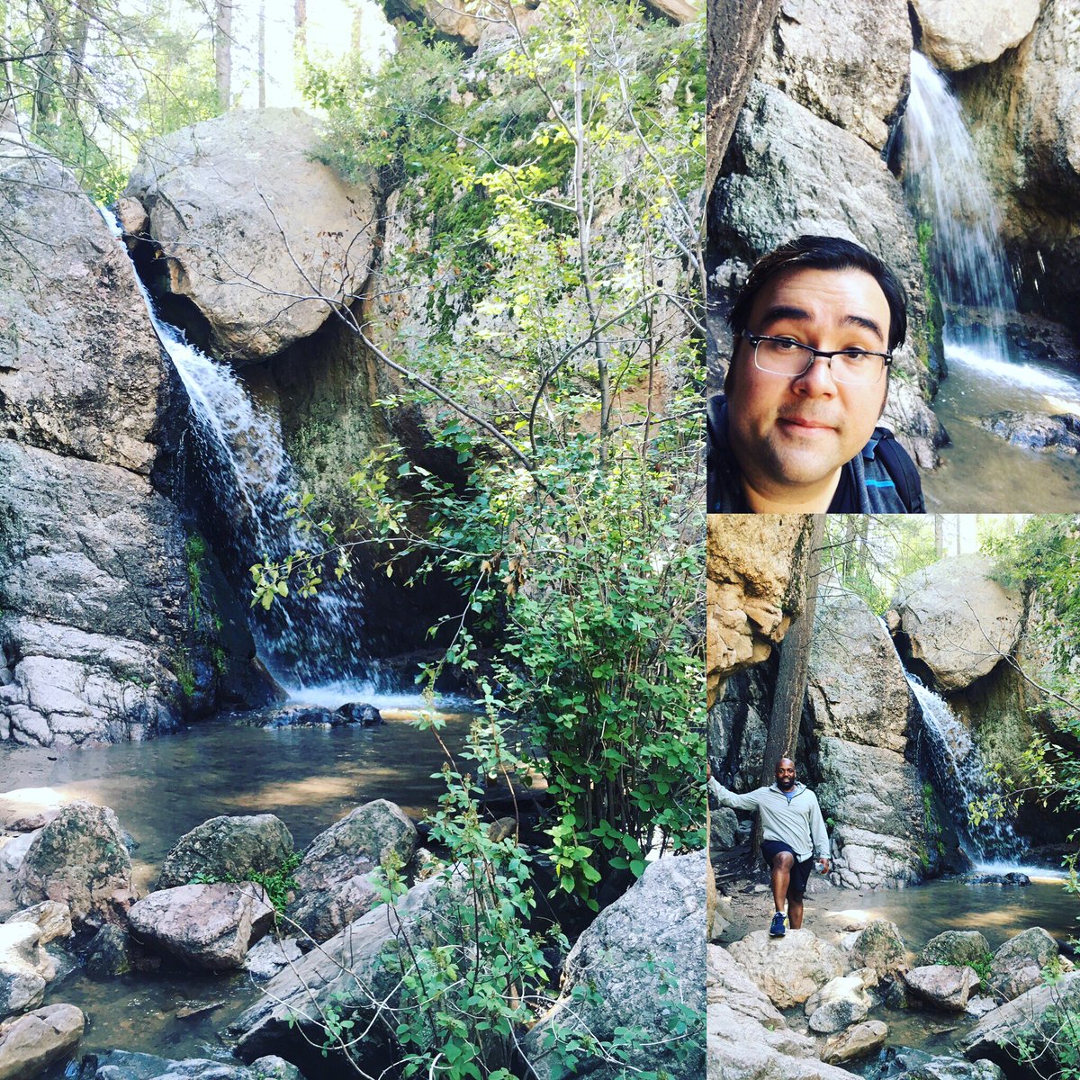 TenorMyers's tweet photo. A great hike with @DeandresVoice before a #fanciulla tonight @santafeopera ! #whiskypertutti #hookedonopera #santafe https://t.co/I10IGqU3UE