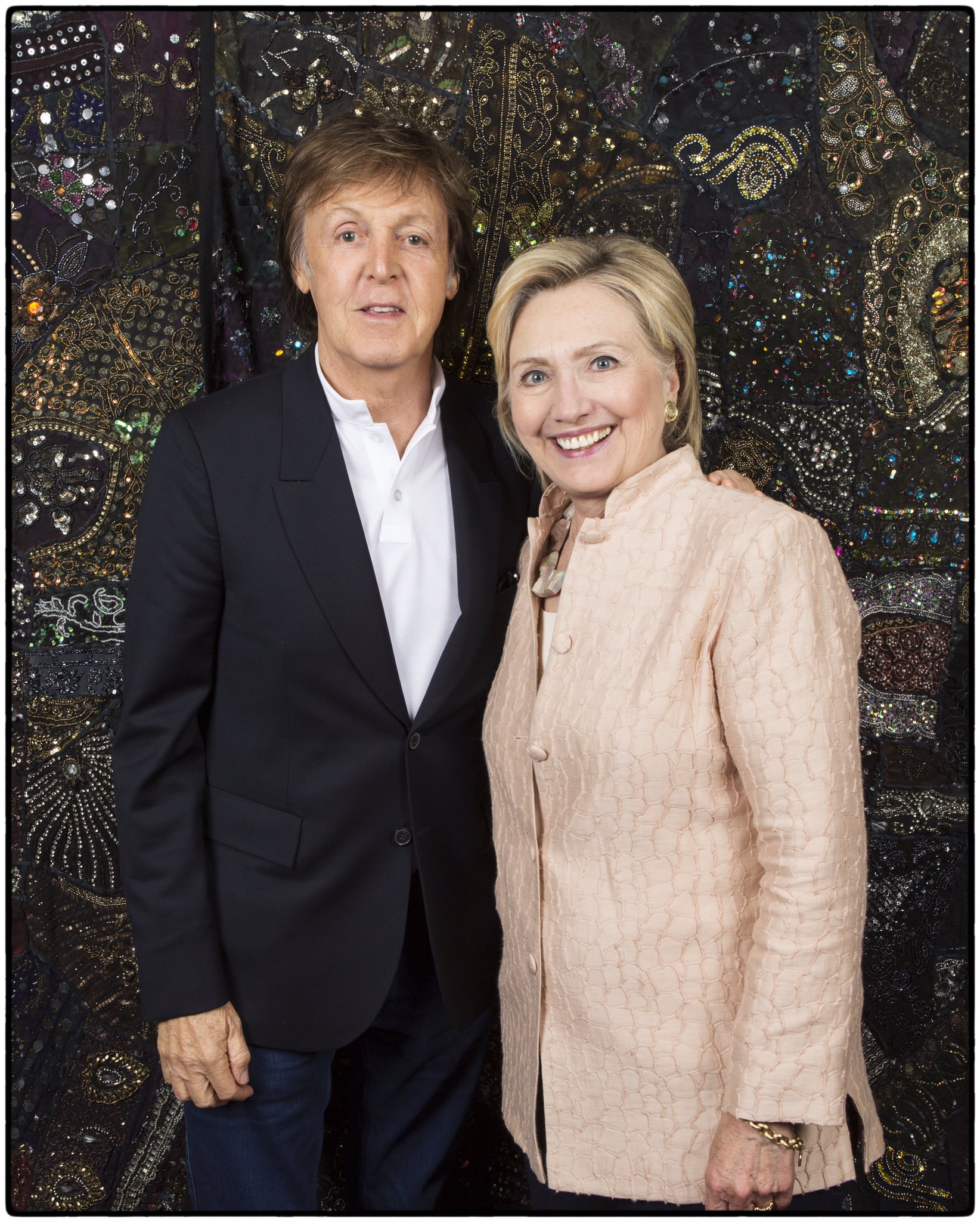Paul McCartney apoya a Hillary Clinton Paul McCartney apoya a Hillary Clinton