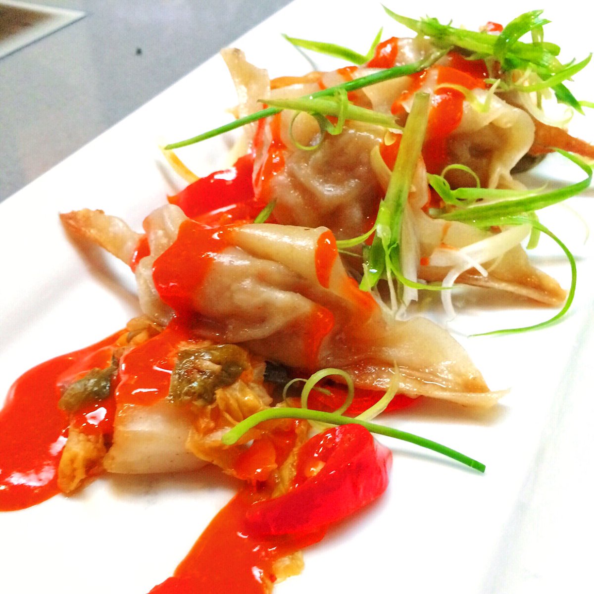 i've been eating kimchi &amp; dumplings my entire life but these pig face dumplings at <a href="/thecleverkoi/">The Clever Koi</a> really stood out.