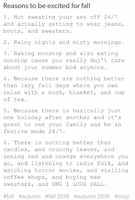 tumblr's tweet photo. Reasons to be excited for fall. https://t.co/OwsbBmZdj5 https://t.co/dLbiR7tDdN