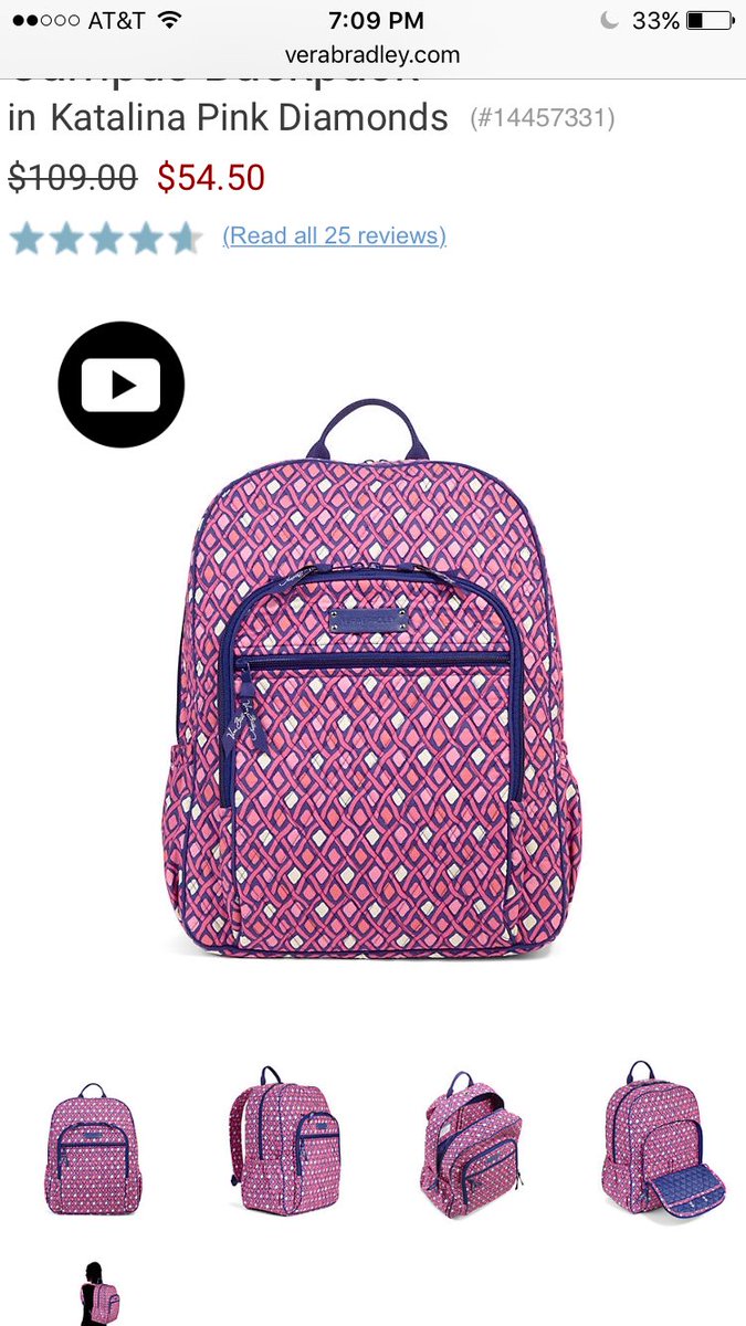 Backpack this year! Got a great deal on it! It's so pretty😍👌🏼💗