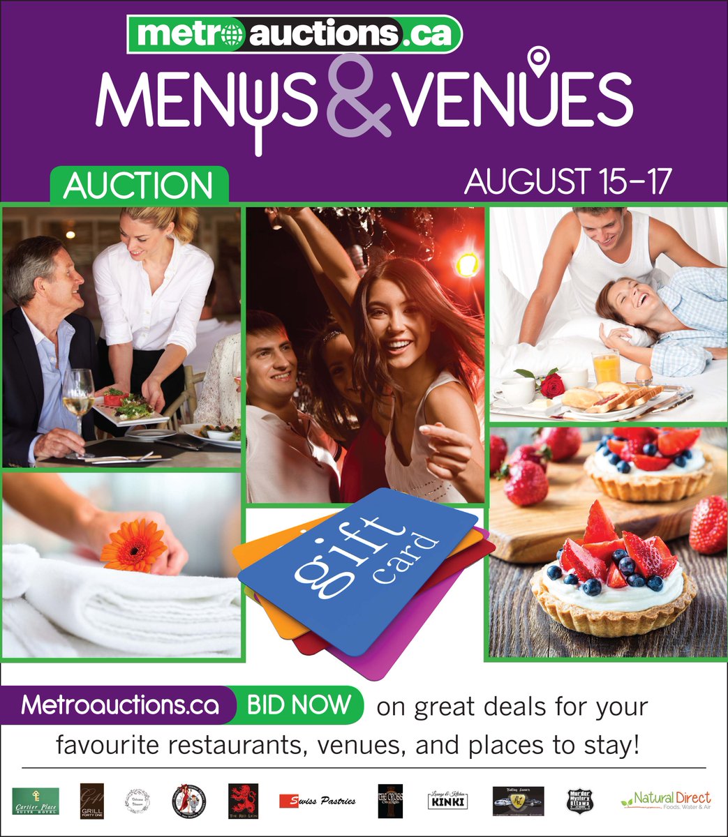 Metro_Auctions's tweet photo. LAST CHANCE TO BID. HURRY! AUCTION ENDS AT 9PM. https://t.co/e0F8rjgoMC #ottawafood #ottawaevents #metroauctions https://t.co/dm0Cs2cuWF