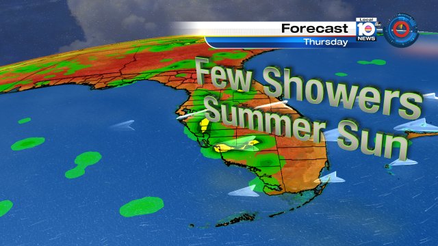#SOFLO Nothing says summer like showers, some sun, and heat indices near 100°.  That's the Thursday forecast. https://t.co/QeIwkBVtlo
