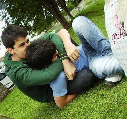 juggernautnot's tweet photo. Two cute boys being playful &amp; in love.  Awesome.  #SameLove #TOTALLYnormal #NOTnotNormal  ❤️ 💛 💚 💙 💜 https://t.co/VjxtcegG9Y