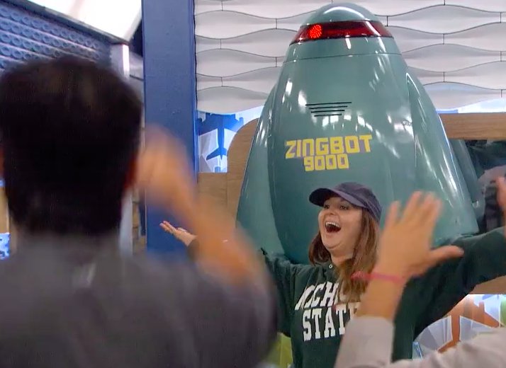 CBSBigBrother's tweet photo. Baby announcement! #BB18 @ZingbotOfficial https://t.co/Nz0GXvgBPx