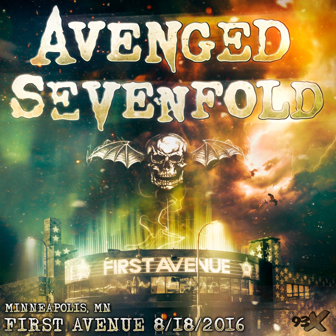 FirstAvenue's tweet image. FREE Avenged Sevenfold show TONIGHT. First-come, first-served, but RT this &amp;amp; you’ll be entered for a pair of tix!