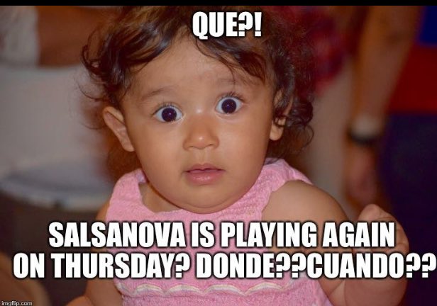 SalsanovaPdx's tweet photo. @SalsanovaPdx Thursday!! Aug 18! @BossaOfficial @_tgoddess 💃🏽 #salsapdx #livemusicpdx https://t.co/8adsrncvXE