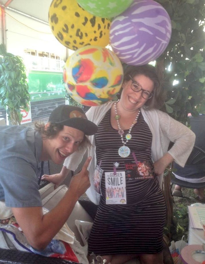 Shout out to this lovely <a href="/edmontonfringe/">Edmonton Fringe</a> volunteer and her upcoming baby! It's good to start them young in the arts