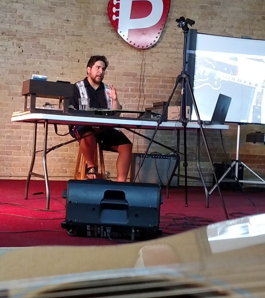 Getting started at tonight's #wednesdayworkshop on guitar maintenance! #preludeuniversity