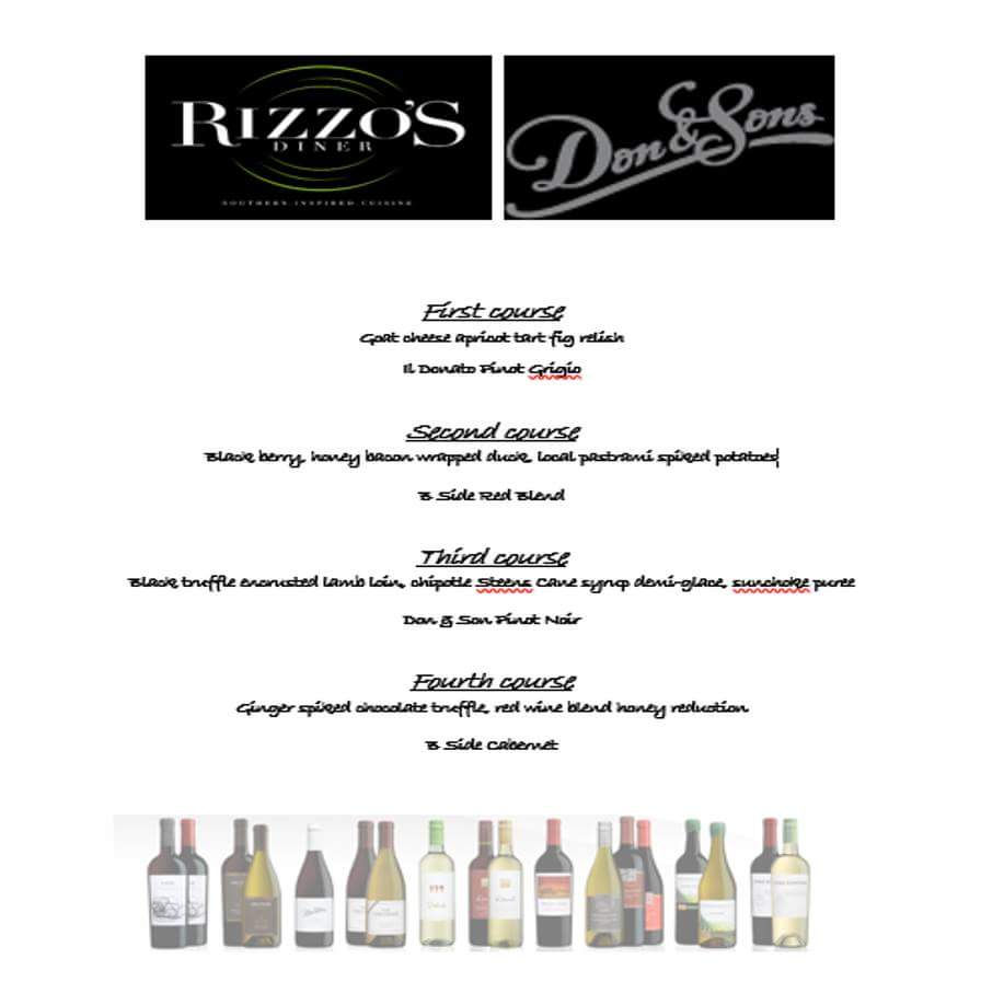 Make reservations 9013046985 Thursday at 7 p.m. 50 fo.4 courses