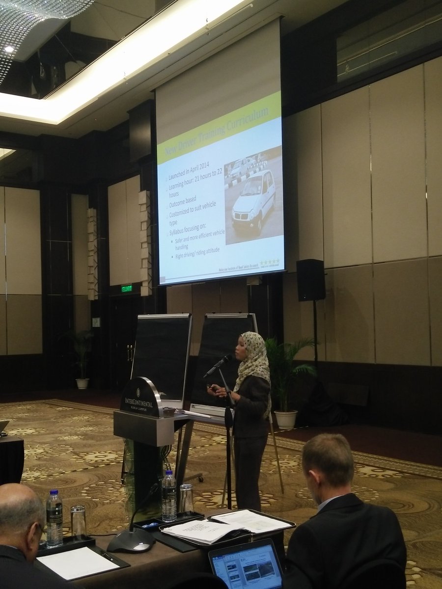 Properly trained drivers will produce #saferroadusers. Malaysia #roadsafety intiatives presentation @CARECProgram