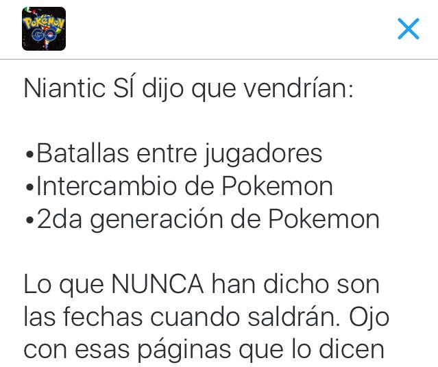 PokemonGOLATAM's tweet photo. ⚠️ATENCIÓN⚠️

Sobre futuras actualizaciones que cuentas difunden. Es igual cuando esperábamos que salga #PokemonGo https://t.co/Vkh0djDv71