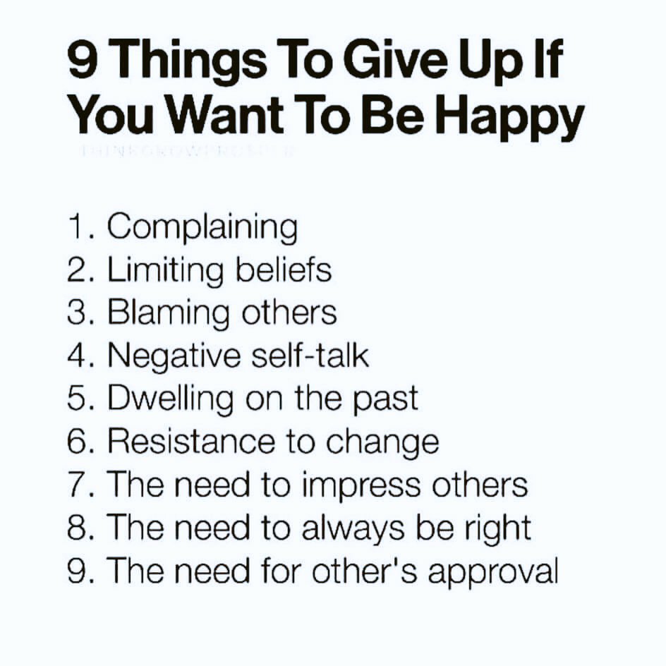 Shais_Manuel's tweet photo. Nine things to give up if you want to be Happy… https://t.co/bLBWFRoEPD
