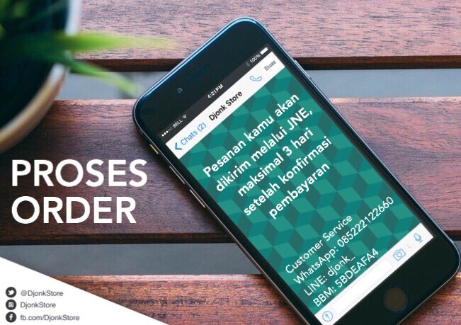 DjonkStore's tweet image. Proses order gak memakan waktu lama, maksimal 3 hari, langsung kita kirim melalui JNE.