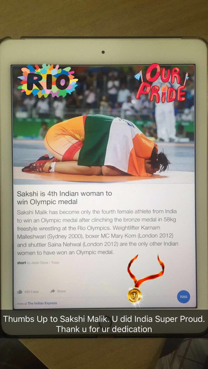 djsuketuindia's tweet image. And #GoodGoing #SakshiMalik. U did #India proud. #ThankYou for ur hard work and dedication. V r #proud of u