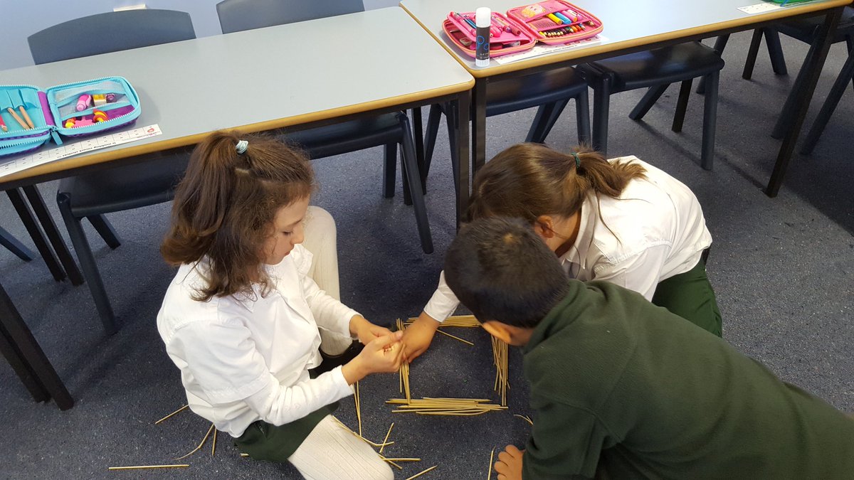 mazuohk's tweet photo. Making a house of sticks for the 3 little pigs. Loving science! #2K2016 @Sherwood_Grange https://t.co/Fcd8CAYFXM