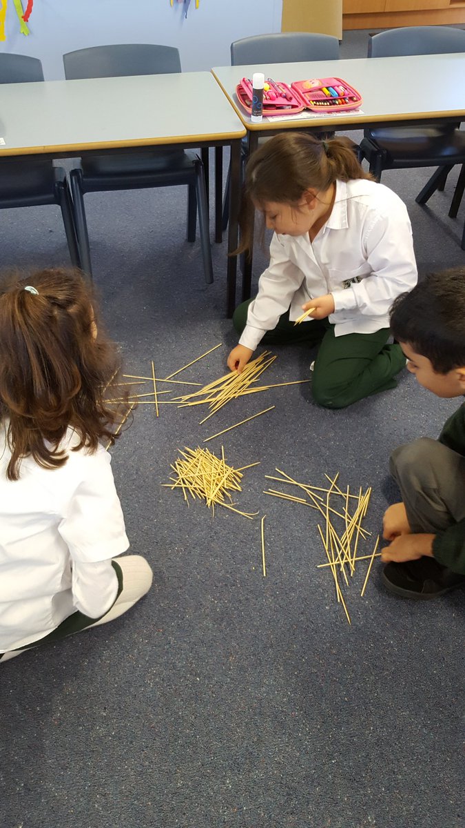 mazuohk's tweet photo. Making a house of sticks for the 3 little pigs. Loving science! #2K2016 @Sherwood_Grange https://t.co/Fcd8CAYFXM