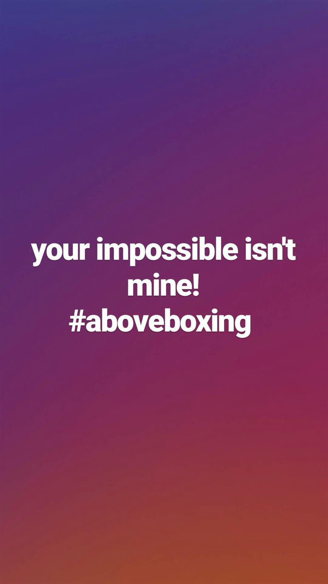 AboveBoxing's tweet photo. Your Impossible isn't mine #ThursdayThoughts #ImPositiveThat #Rio2016 #UnderstudyOfTheYear @aboveboxing https://t.co/W85WViXCYk