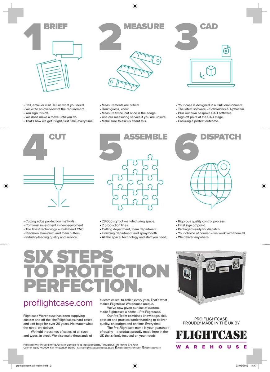Flightcase_WH's tweet image. #ProFlightcase it’s the insurance policy you can touch. Six steps to #protectionperfection for your custom cases
