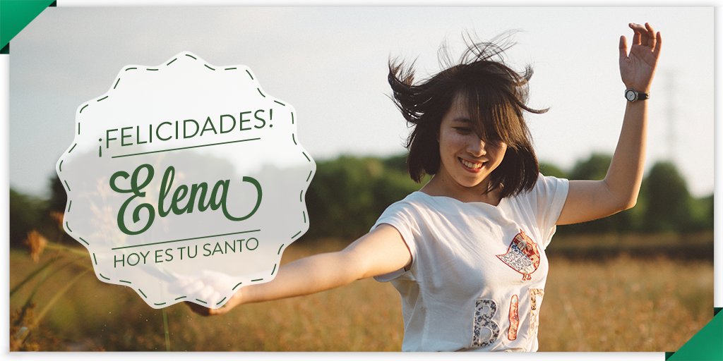 elcorteingles's tweet photo. ¿Celebras hoy tu santo? ¡Pasa un feliz día, Elena! https://t.co/EBbVI0Sj2k