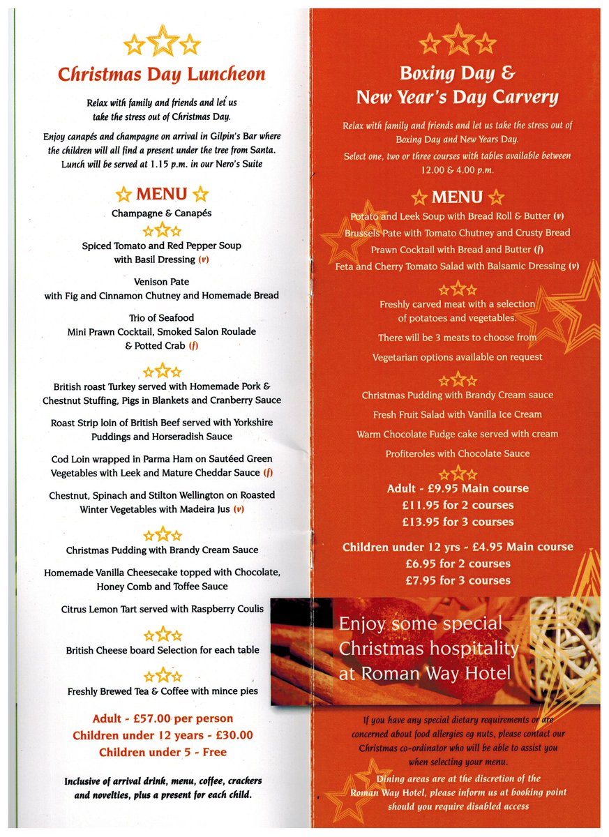 Are you looking for somewhere to host your Christmas Party? 
Call our events team now for more info 01543 572121