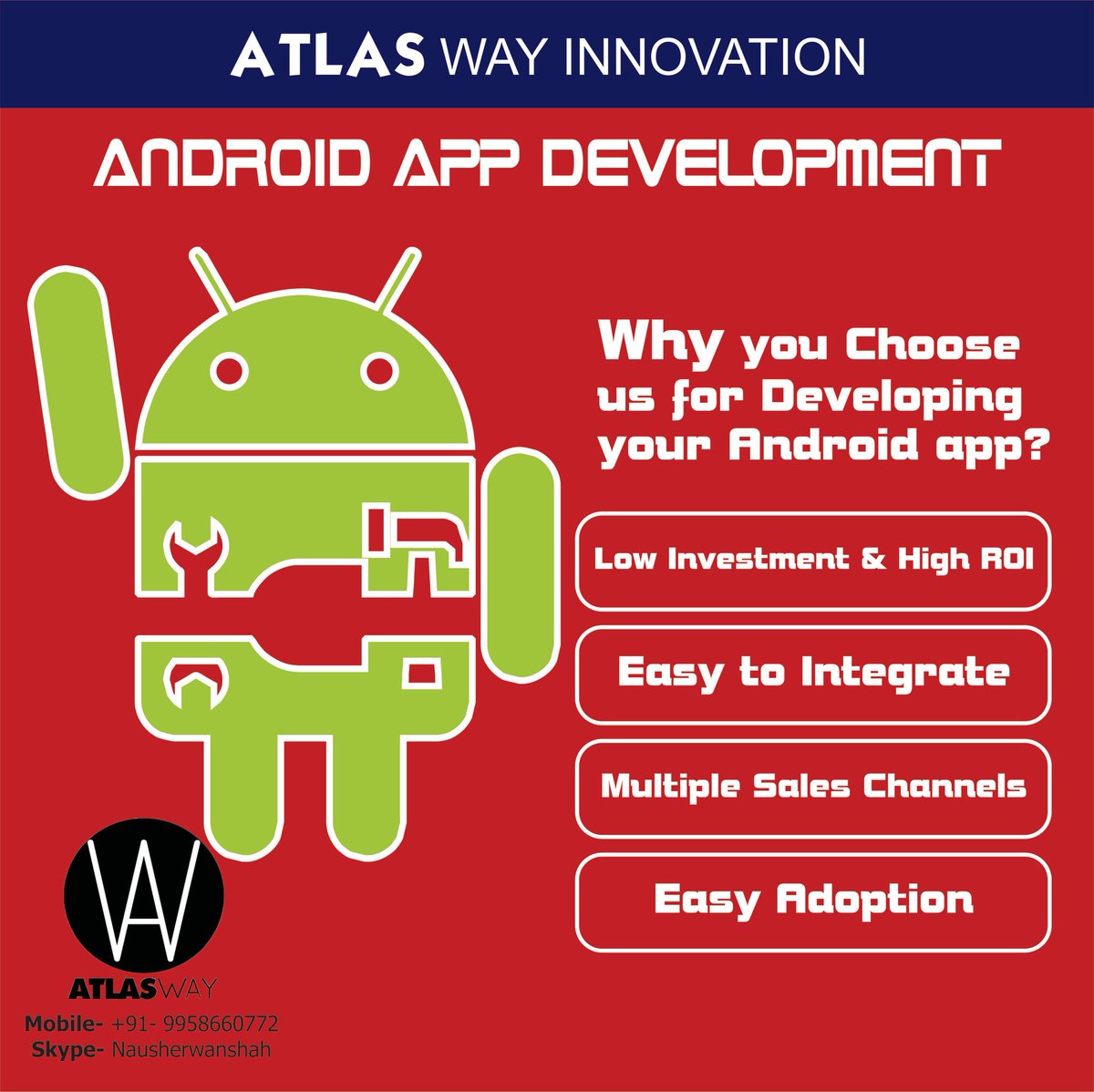 Atlas_way's tweet photo. Get the best android app development by #atlasway #bestresult #Android #onestopitsolutions #bestinclasss https://t.co/wlQa14KN8o