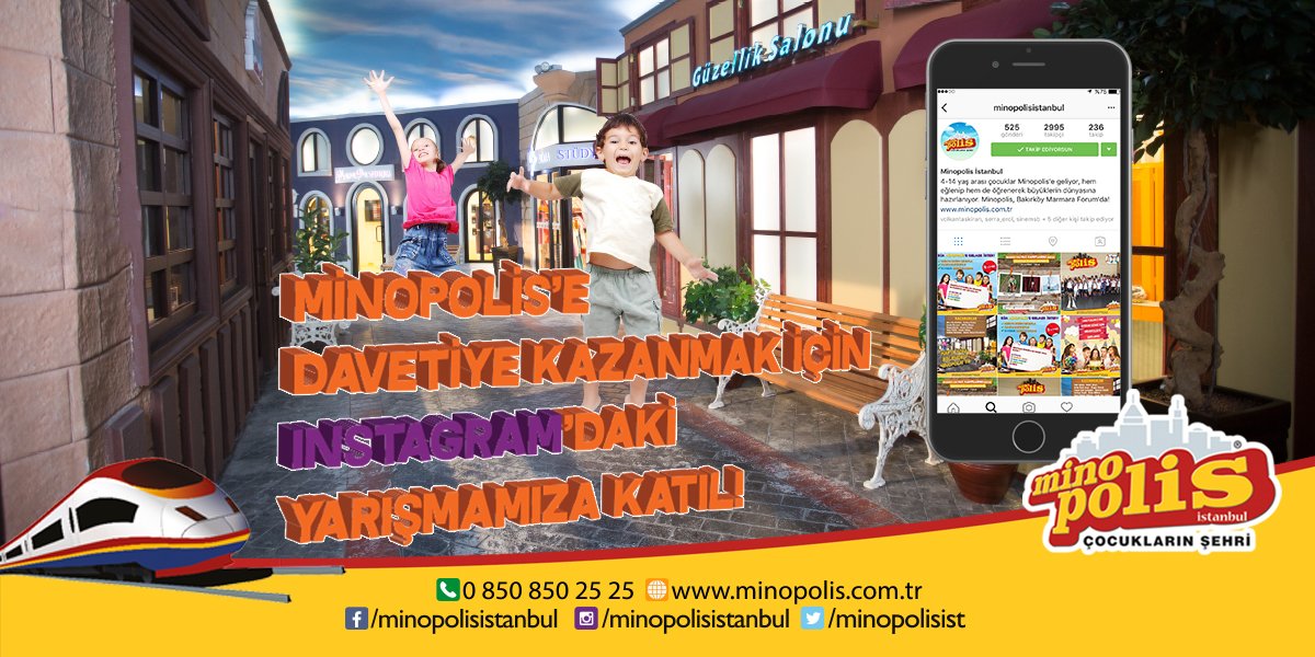 Sevgili Minopolisliler; Yarışma ve kazanma heyecanı bu hafta da instagram.com/minopolisistan… … sayfamızda devam ediyor!