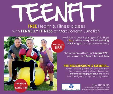 MacDonagh's tweet photo. FREE health &amp; fitness classes with @FennellyFitness this Saturday @MacDonagh. For more info contact 056 7777 600. https://t.co/a7sEAIcdAU