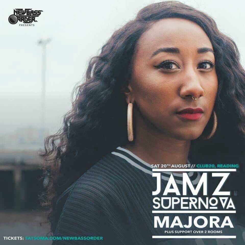 newbassorderuk's tweet image. This Sat! @jamzsupernova @MajoraUK @Club20Reading Info/Tix: tiny.cc/jamzxmajora
