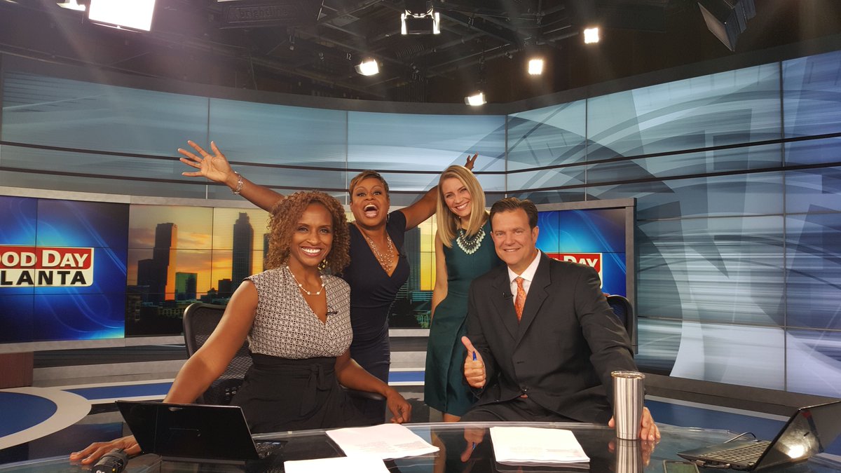 "KG" back in the <a href="/FOX5Atlanta/">FOX 5 Atlanta</a> house w/ <a href="/BuckFOX5/">Buck Lanford</a> <a href="/PortiaFOX5/">Portia Bruner</a> @KatieBFOX5. C u soon <a href="/GoodDayAtlanta/">Good Day Atlanta</a> at 6a #fox5atl