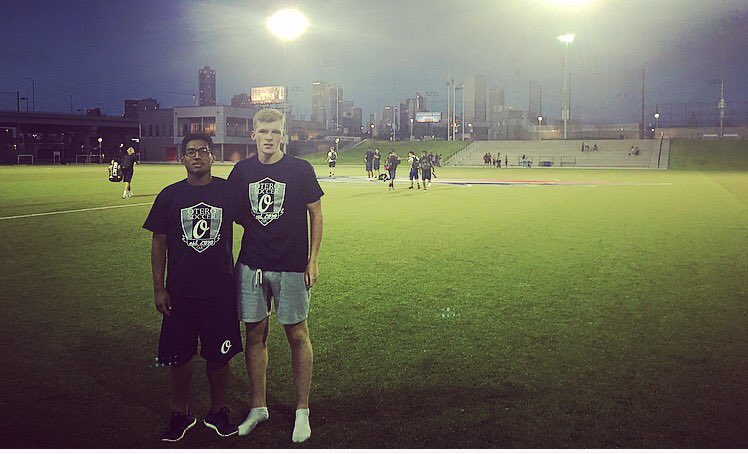 Model_Football's tweet image. Former @Model_Football @boysmodelschool pupils Carter Magee &amp;amp; Morgan Murray in pre season for their US Universities