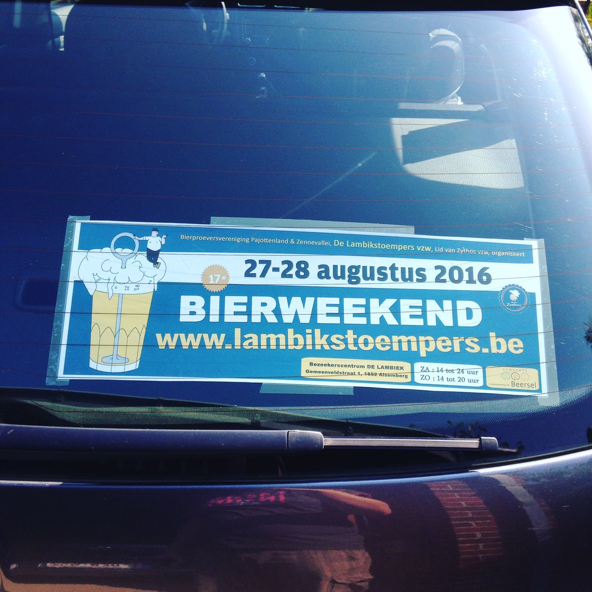 Lambikstoemper's tweet photo. Overal waar men komt langs Pajottenlandse wegen ... #bier #bierweekend https://t.co/1A5Btj4EUw