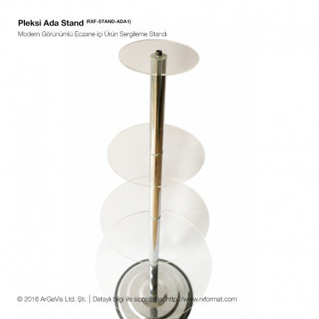 Şık tasarım ürünü Pleksi Ada Stand RXFormat.com'da. 
bit.ly/2bpyZE4
#eczacı #eczane #teşhir