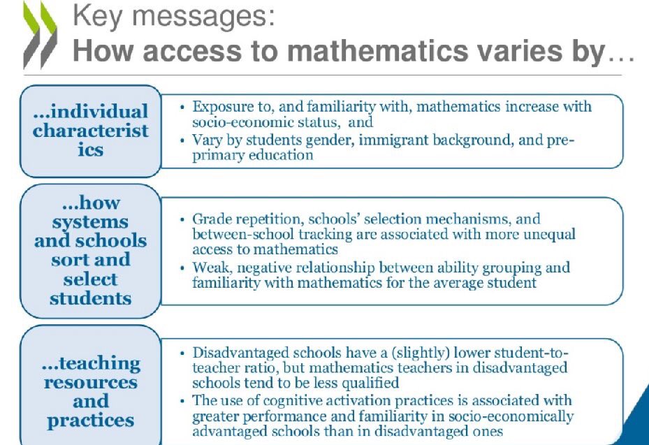 innovacion_edu's tweet image. OCDE: Centros desaventajados en OCDE tienen menor ratio alumno-profesor pero sus docentes están menos cualificados