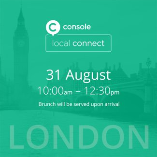ConsoleConnect's tweet image. Want to learn more about Console? Come to our Console Local Connect event. Email events@console.to to reserve a spot