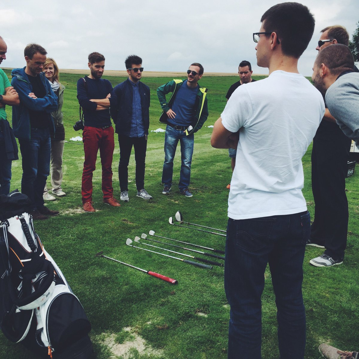 Ready to meet new customers on the golf course! Our 2016 team event was awesome! :) #employeeengagement #employeeapp