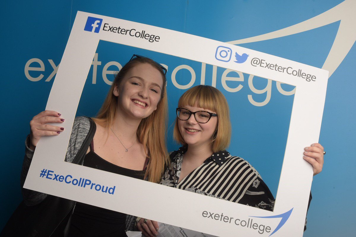 ExeterCollege's tweet photo. Well done to all of our students today getting their #alevelresults share your images with us #ExeCollProud #DevonA https://t.co/91hwzEoa1B