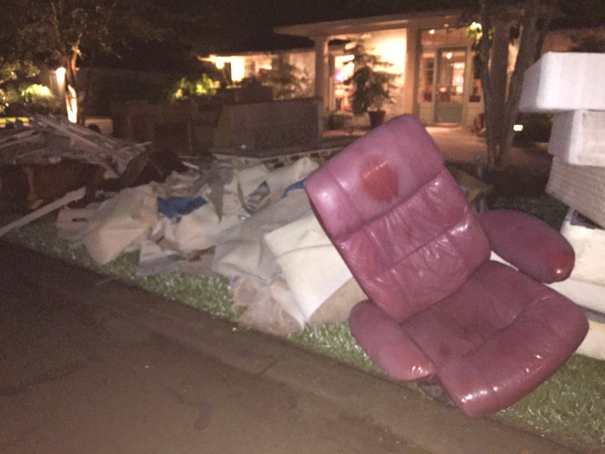 People putting out debris is a sign of recovery. They're moving forward in this arduous process.