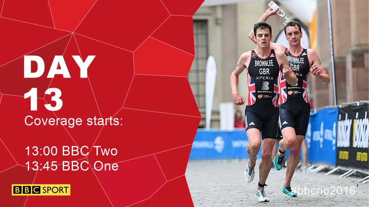 BBCSport's tweet photo. Not long to wait for our live coverage to start

The Brownlee brothers are on the medal chase in #Rio2016

(UK only) https://t.co/4wF3oaHCdW
