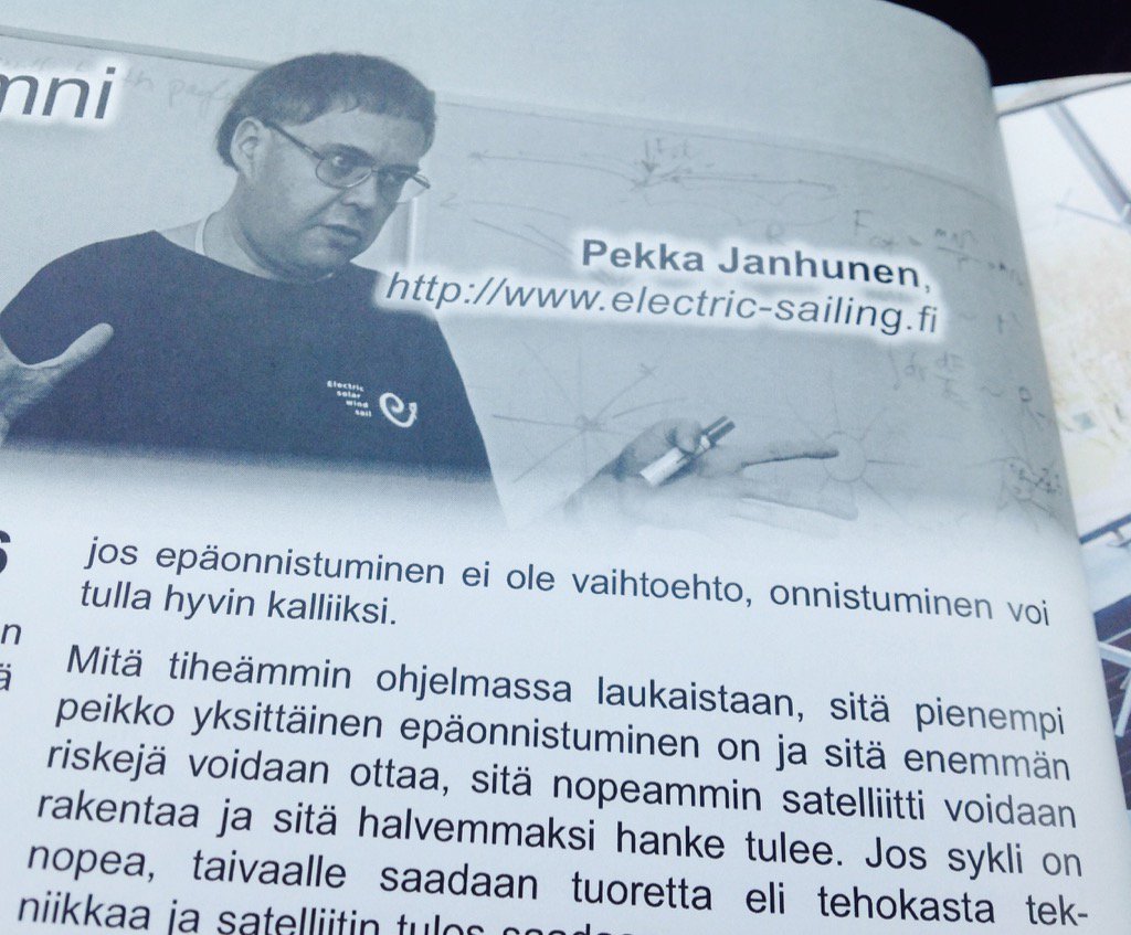 Näin! Suomen avaruustutkimusseuran jäsenlehdessä Pekka peräänkuuluttaa nopean kierron cubesatohjelmaa. <a href="/FMIspace/">FMI Space</a>