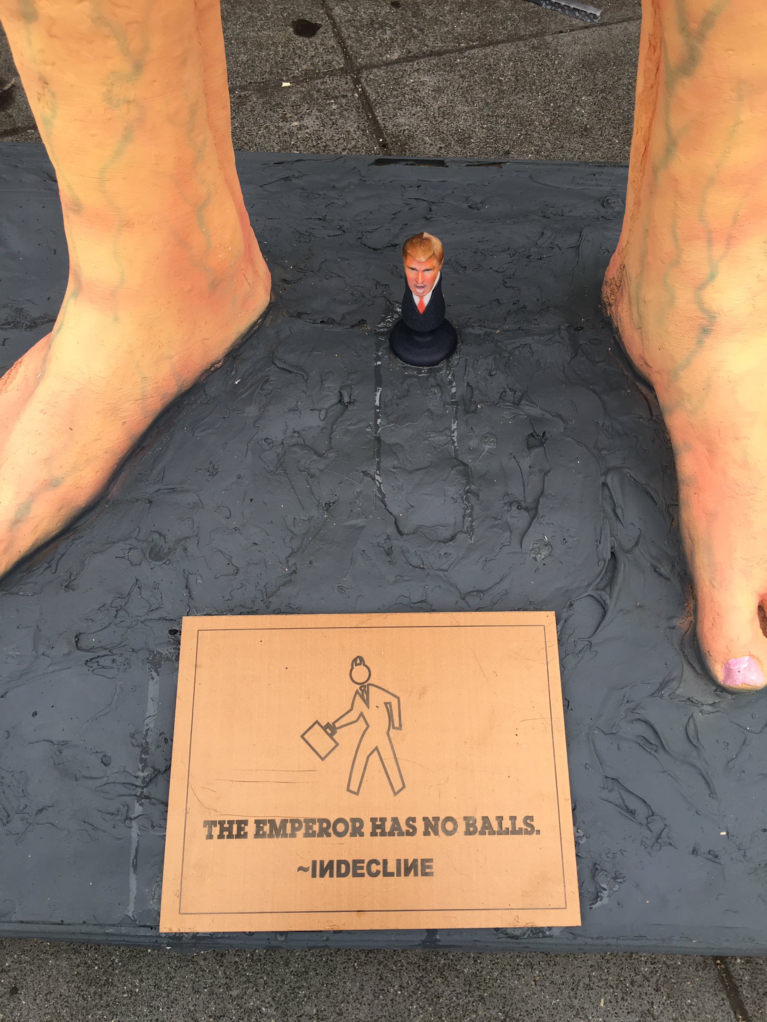 Larry-bob on Twitter: Naked Donald Trump plop art 