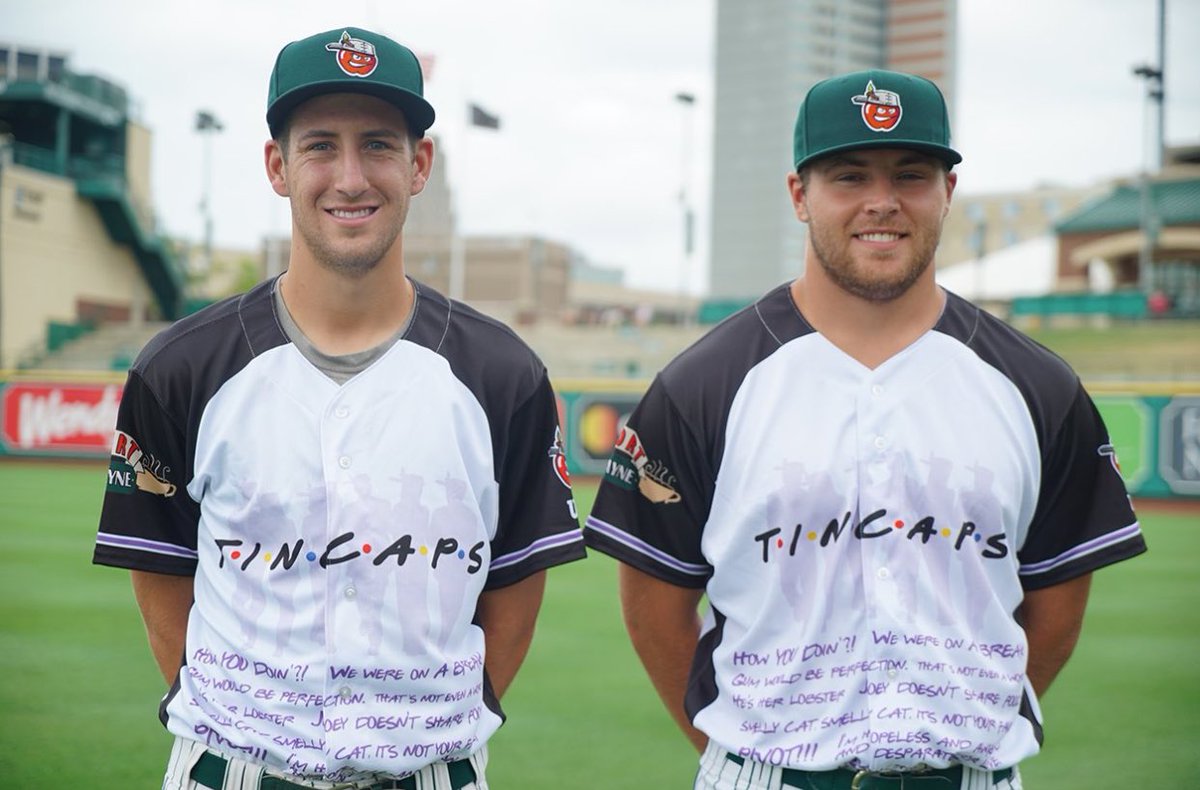 Padres minor league affiliate, the TinCaps, wearing these "FRIENDS