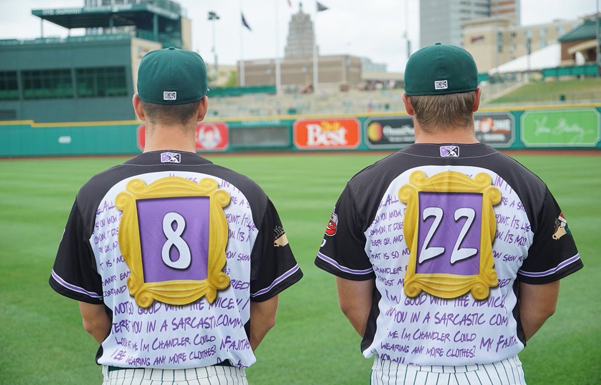 Padres minor league affiliate, the TinCaps, wearing these "FRIENDS" uniforms tomorrow Darren