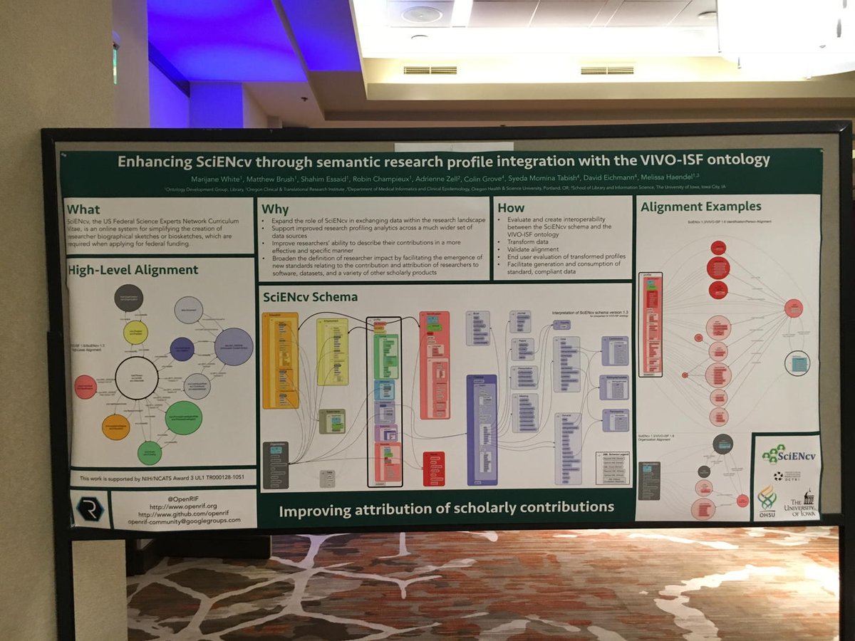 marijaneWhite's tweet image. Come see the SciENcv poster at #VIVO16 today!